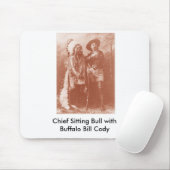 Tapis De Souris facture de buffle du taureau de séance W, séance (Avec souris)