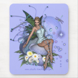 Tapis De Souris Faery de marguerites de cueillette de KRW -