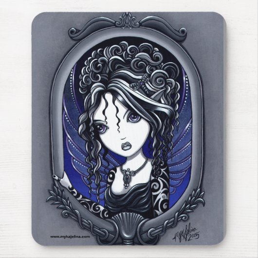 Tapis De Souris Faery élégant foncé de tatouage d'Athéna (Devant)