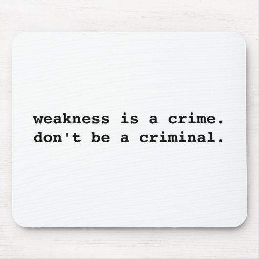 Tapis De Souris Faiblesse Mousepad (Devant)