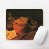 Tapis De Souris Faïence, Bouteille et Sabots par Vincent van Gogh (Avec souris)