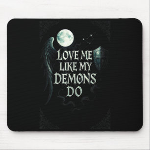 Tapis De Souris Faire comme les démons Lune gothique