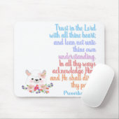 Tapis De Souris Faire confiance au Seigneur Verset biblique (Avec souris)