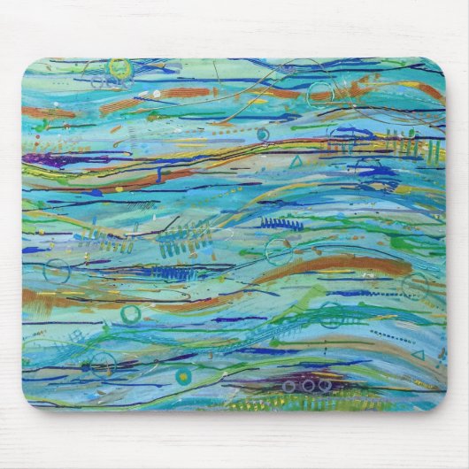 Tapis De Souris Faire des vagues Mousepad (Devant)