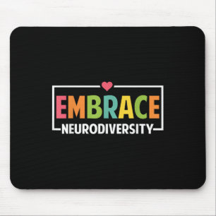 Tapis De Souris Faire place à la Neurodiversité Autisme Neurodiver