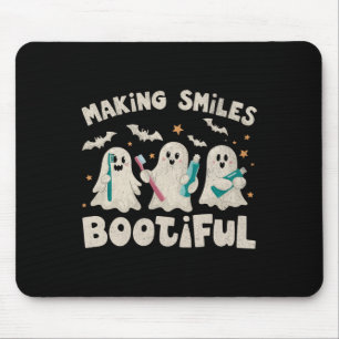 Tapis De Souris Faire sourire Botieux Halloween drôle Fantôme Dent