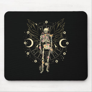 Tapis De Souris Fairy Grunge Fairycore Papillon esthétique Skeleto