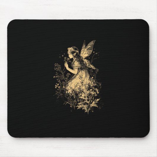 Tapis De Souris Fairy Grunge Goblincore Cottagecore Fairycore Whim (Devant)