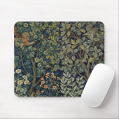 Tapis De Souris Faisan d'arbre boisé William Morris (Avec souris)