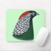 Tapis De Souris faisan : Lady Amherst Head (Avec souris)