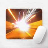 Tapis De Souris Faisceaux lumineux abstraits et effets (Avec souris)
