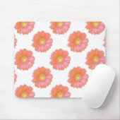 Tapis De Souris Faisée de gerbera orange (Avec souris)