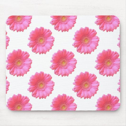 Tapis De Souris Faisée de gerbera rose (Devant)