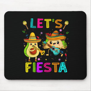 Tapis De Souris Faisons de Fiesta Taco Avocado Funny Cinco De Mayo