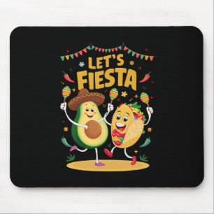Tapis De Souris Faisons de Fiesta Taco Avocado Funny Cinco De Mayo