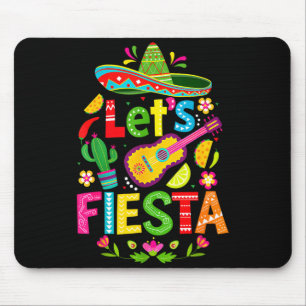 Tapis De Souris Faisons la fête pour le cinq mai joyeux sombrero m