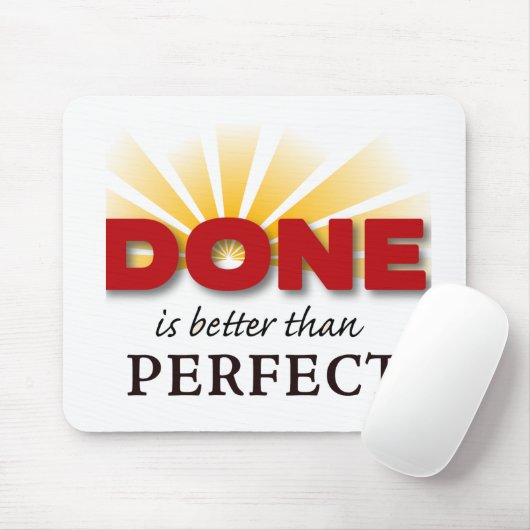 Tapis De Souris Fait est mieux que parfait (Avec souris)