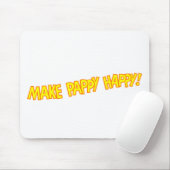 Tapis De Souris faites heureux gluant (Avec souris)