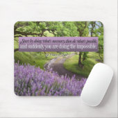 Tapis De Souris Faites la citation de motivation impossible (Avec souris)