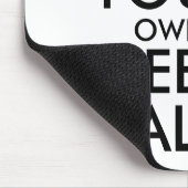 Tapis De Souris Faites vos propres garder le calme - noir (Coin)