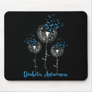 Tapis De Souris Faith Hope Love Dandelion Flower Diabetes Awards
