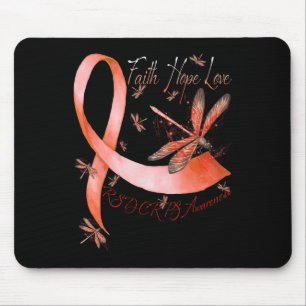 Tapis De Souris Faith Hope Love Dragonfly Rsd Crps Sensibilisation