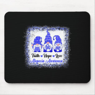 Tapis De Souris Faith Hope Love Gnomes Alopecia Sensibilisation Le