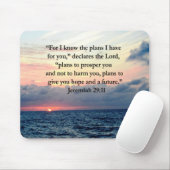 TAPIS DE SOURIS FAITH IN JEREMIAH 29:11 (Avec souris)