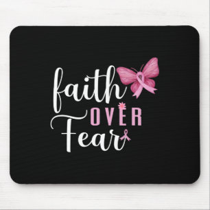 Tapis De Souris Faith Over Fear Lutter Contre le cancer du sein Se