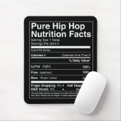 Tapis De Souris Faits de nutrition de hip hop (Avec souris)