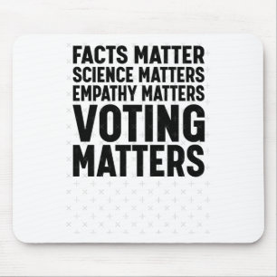 Tapis De Souris Faits Science S Voter S Libéral Démocrate Sticker1