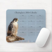 Tapis De Souris Falcon - Customizable full year 2026 calendar (Avec souris)