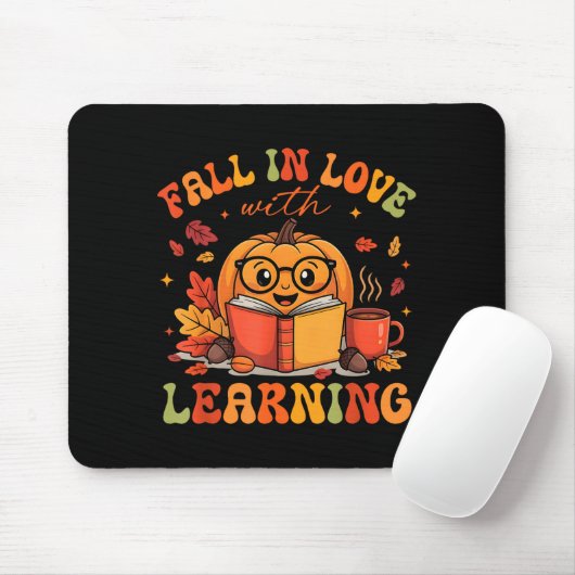 Tapis De Souris Fall In Love With Learning Autum Thanksgiving Teac (Avec souris)