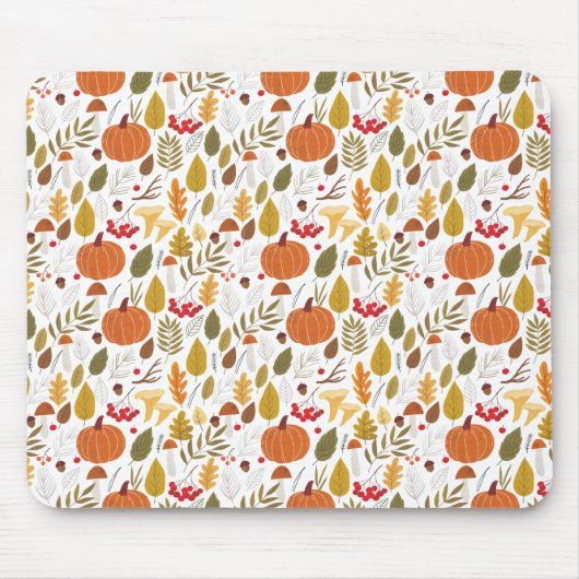 Tapis De Souris Fall Pumpkin Pattern Mouse Pad (Devant)