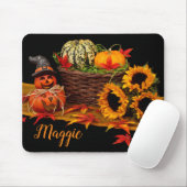 Tapis De Souris Fall Season Halloween October Mouse Pad (Avec souris)