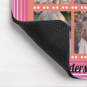 Tapis De Souris Famille 6 Photo Collage Pink Souris Pad (Coin)