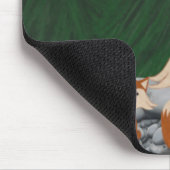 Tapis De Souris Famille adorable de renards (Coin)