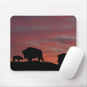 Tapis De Souris Famille Bison (Avec souris)