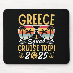 Tapis De Souris Famille de croisières Grèce 2025 Escadrons de vaca