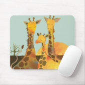 Tapis De Souris Famille de girafe (Avec souris)