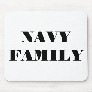 Tapis De Souris Famille de la Marine de Mousepad