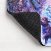 Tapis De Souris Famille de loup (Coin)