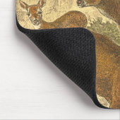 Tapis De Souris Famille de Roe - Cerfs dans une forêt (Coin)