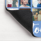 Tapis De Souris Famille de script de texte de collage photo tendan (Coin)