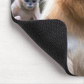 Tapis De Souris Famille de singes dorés (Coin)