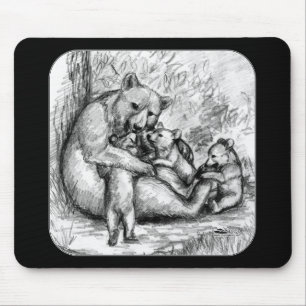 Tapis De Souris Famille d'ours