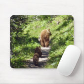 Tapis De Souris Famille d'ours Brown (Avec souris)