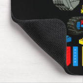 Tapis De Souris Famille drôle Master Builder Construction Briques (Coin)