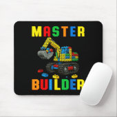 Tapis De Souris Famille drôle Master Builder Construction Briques (Avec souris)