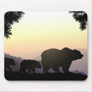Tapis De Souris Famille Grizzly Bear
